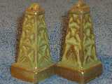 Oil Derrick shakers glazed prairie green